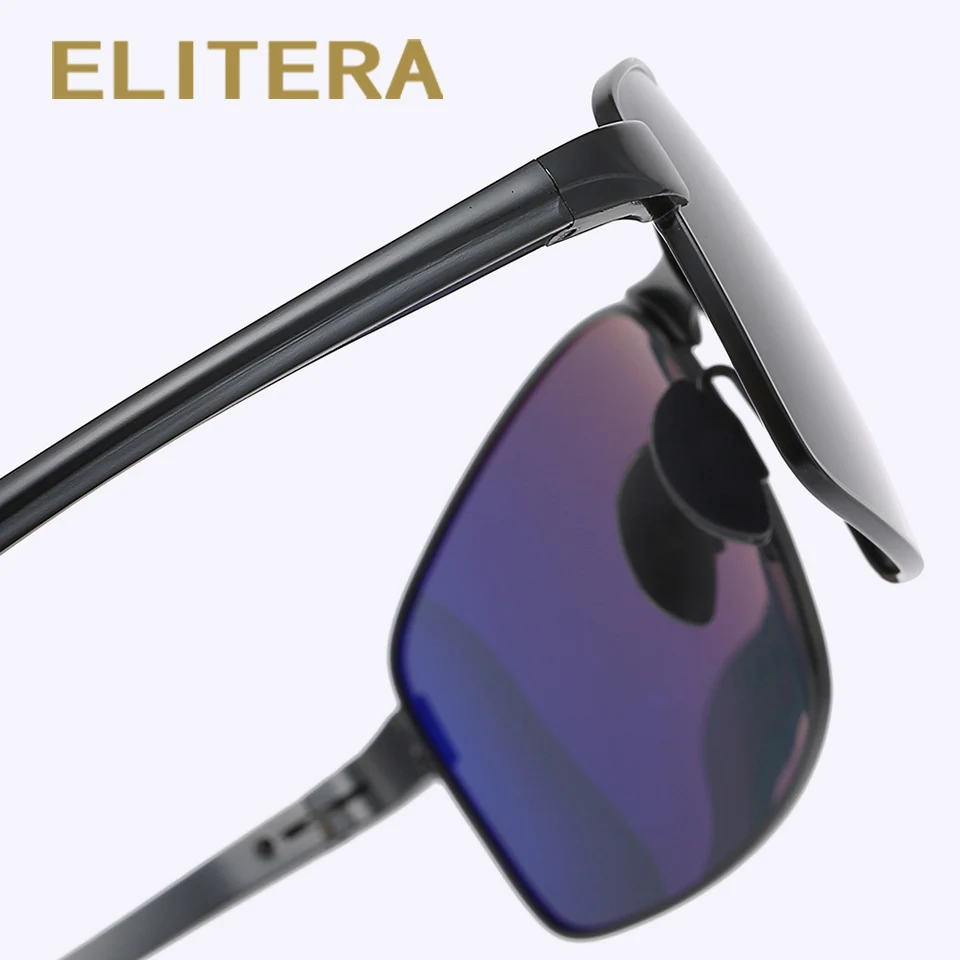 ELITERA мужские классические Овальные Солнцезащитные очки, поляризованные солнцезащитные очки для вождения, защита от уф400 лучей