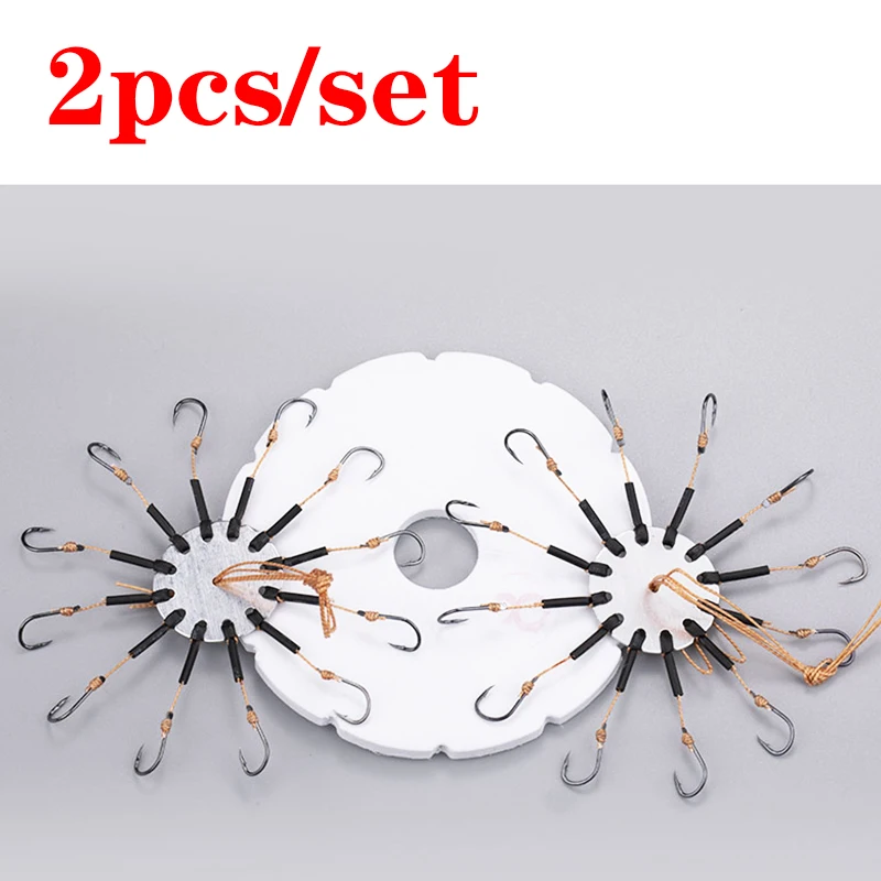2Pcs/lot Fishhooks for Fishing Flap Explosion String Hook Prevent Winding Lines Pesca with Hose 8-12 Carbon Steel Hooks WD-119 2Pcs/lot Fishhooks for Fishing Flap Explosion String Hook Prevent Winding Lines Pesca with Hose 8-12 Carbon Steel Hooks WD-119