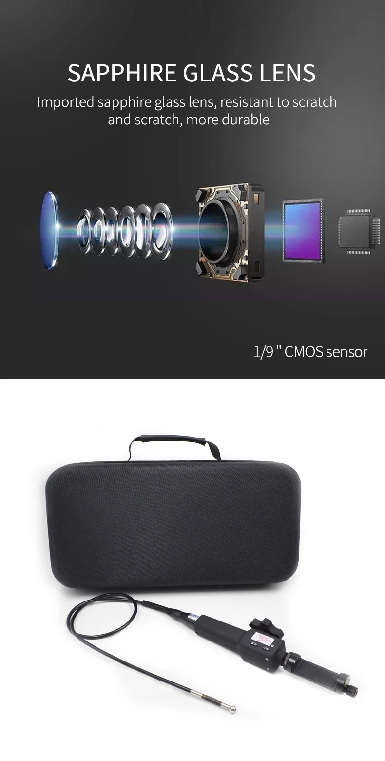 Цифровая промышленная камера-эндоскоп Steerable 720P Borescope 5,5 мм USB Автомобильная камера для осмотра труб двигателя для смартфонов Android