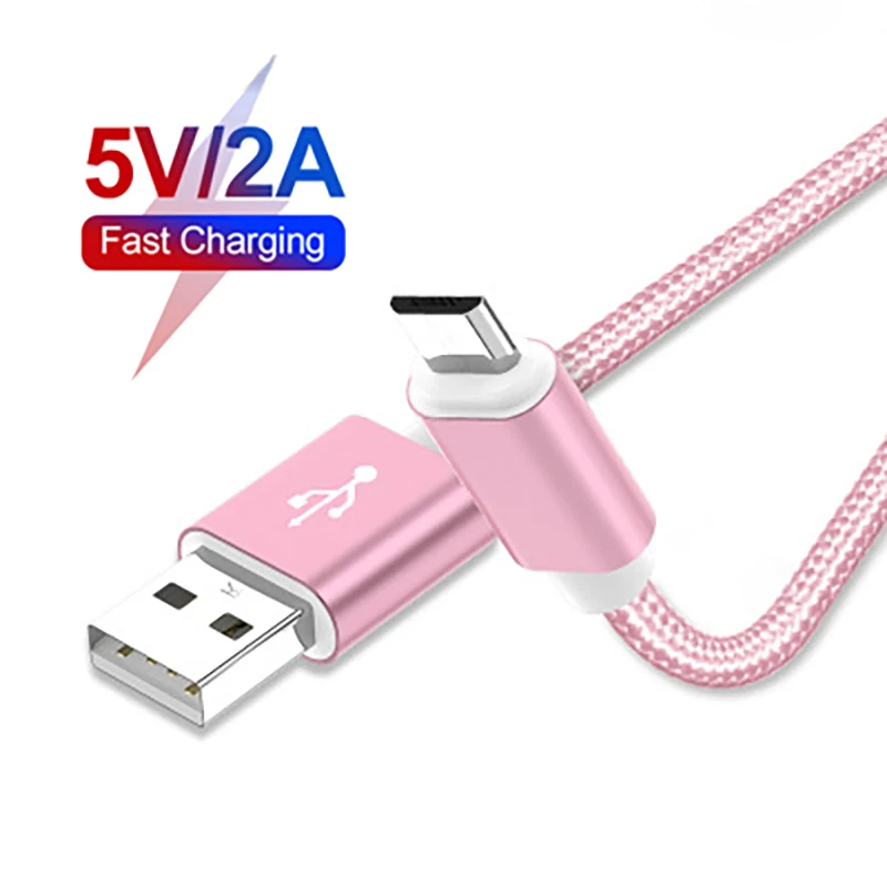 

Micro USB Cable 1m Fast Charging Nylon USB Sync Data Mobile Phone Android Adapter Charger Cable for Samsung Cable Data