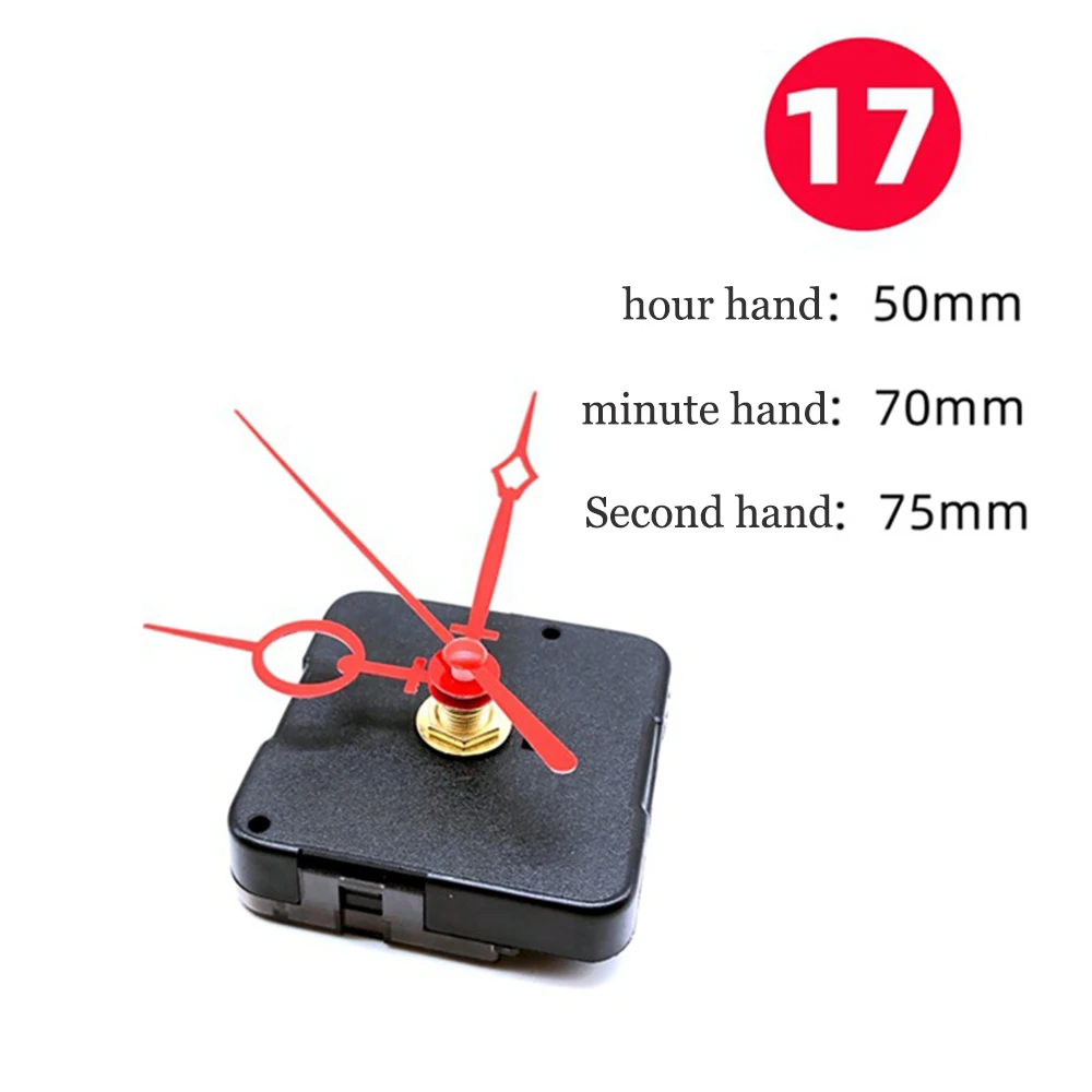 DIY Wall Clock Movement Hanging Quartz Watch Silent Clock Mechanism repair Movement Wall Clock Mechanism Parts 17