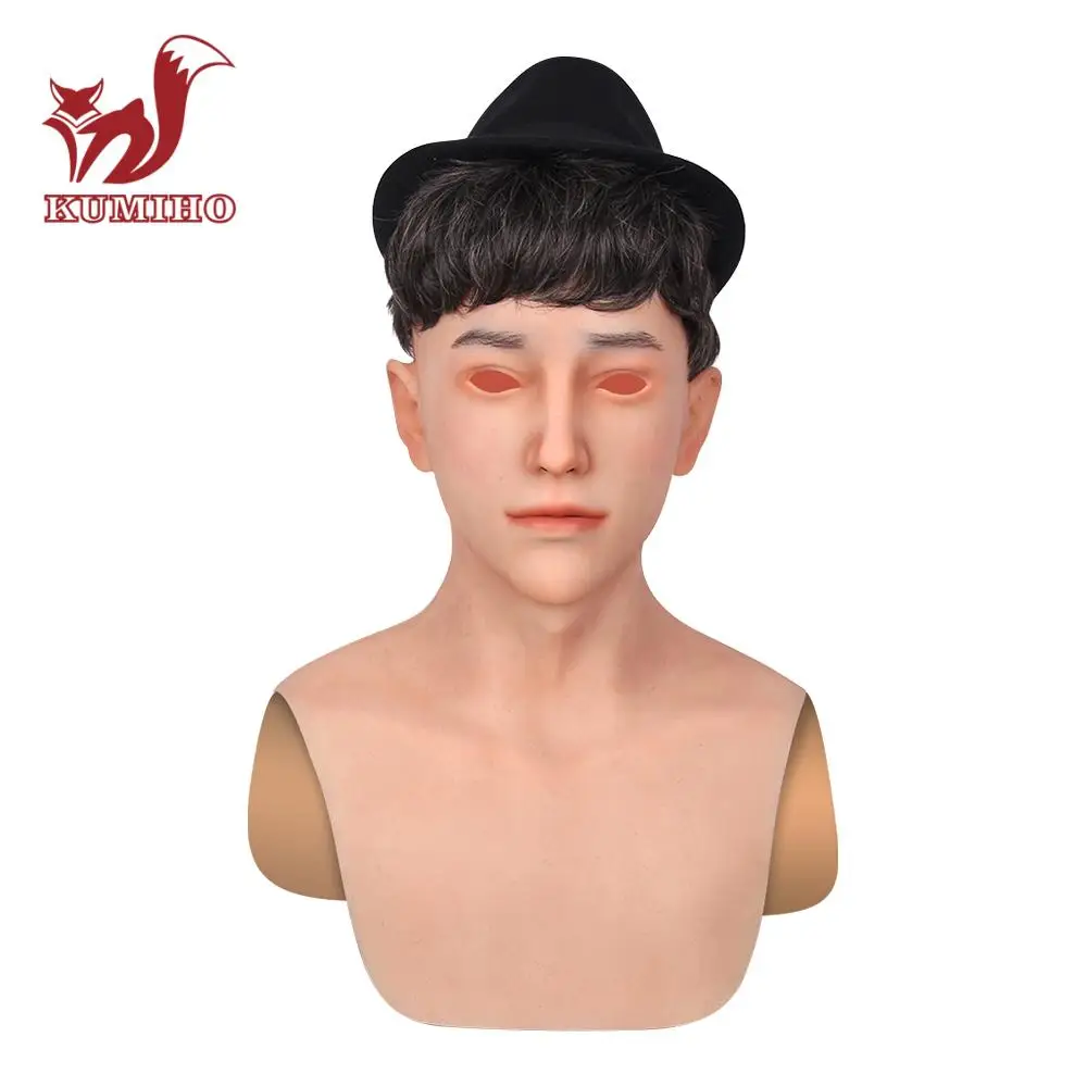 

KUMIHO Allen Style Good Quality Realistic Silicone Masks for full head Masks Cosplay props with skin texture April Fool's Day