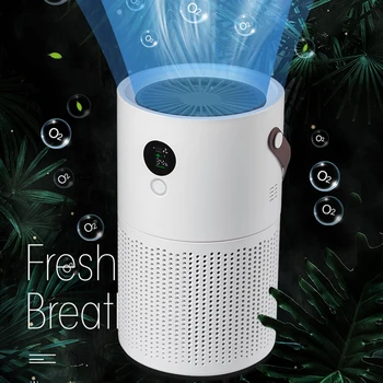 

Battery Powered Mini Air Purifier for Home Office Car Portable Air Cleaner Fresher Negative Ion Generator with Display Screen