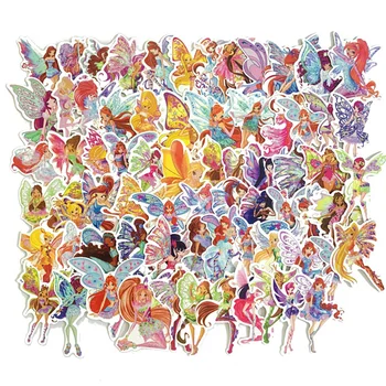 

70 pcs Butterfly Flower Fairy stickers for kids rooms girls decals DIY Stickers Living Room Wall Motorcycle Car Styling