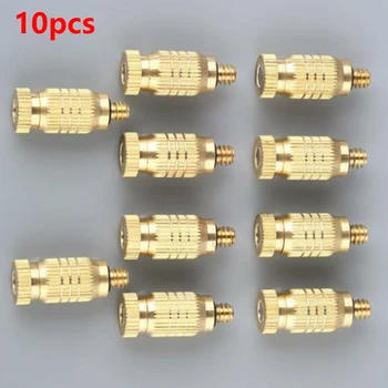 

10pcs Threaded Brass Fog Mist Nozzle Misting Fogging Spray Sprinkler Head