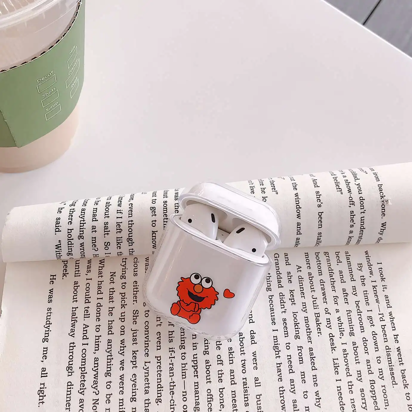 A2 Чехол для Apple AirPods с рисунком из мультфильма, прозрачный жесткий защитный чехол, беспроводной чехол для наушников, милый чехол для Airpods 2, прозрачный чехол, fundas - Цвет: A2