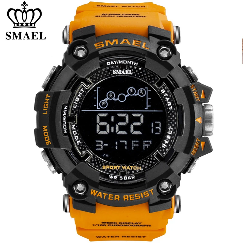 Mens Watch 1802 Digital SMAEL Military Sport Waterproof Male Relogio for Masculino