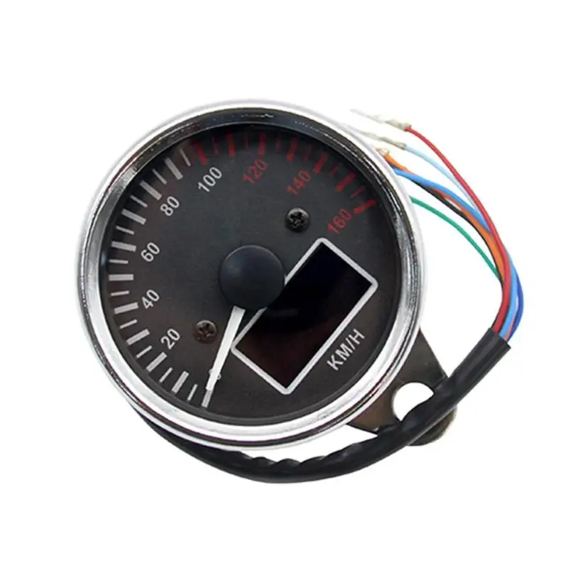 12V мотоцикл цифровой спидометр одометр спидометр с нейтральным Шестерни Дальний свет индикатора оснастить самотестирование Функция масло Дисплей