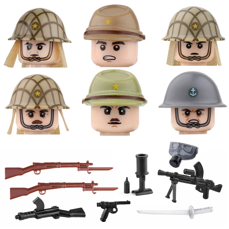 New Zweiter Weltkrieg Militär Soldaten Waffen Mini Armee Figuren Lego kompatibel