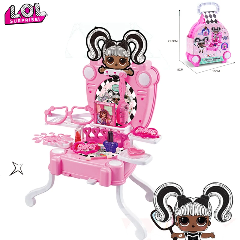 LOL doll surprise Dressing Table original Anime figure lol dolls Little girl's dressing table action figures toys |