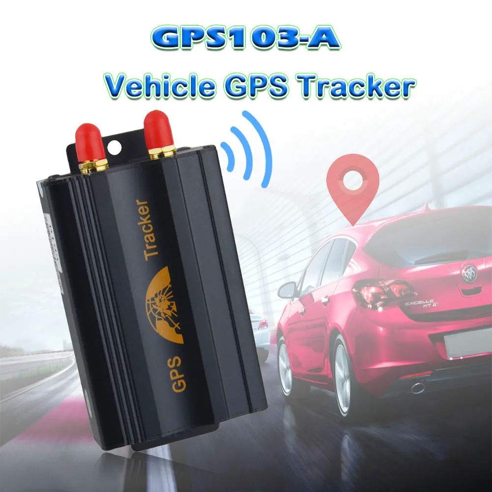 Gps автомобильный траксер gps/TK103A устройство слежения в реальном времени с ACC рабочий/Гео-забор/сигнализация для топливного бака отрезать масло и мощность