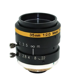

Shenzhen Smart Security 35mm low distortion C Mount lens Machine Vision application fixed focus F2.0 2/3 inch 10 MP lens