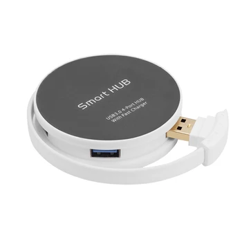 

Mini USB 3.0 Extender Splitter Cable Adapter USB 4 Port OTG USB3.0 Hub 5Gbps Fast Data Transfer Charging Dock for PC Laptops