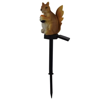 

Garden Lamp LED Solar Squirrel Ornament Plug-in Lamp Resin Lamp Sculpture Decoration Lamp