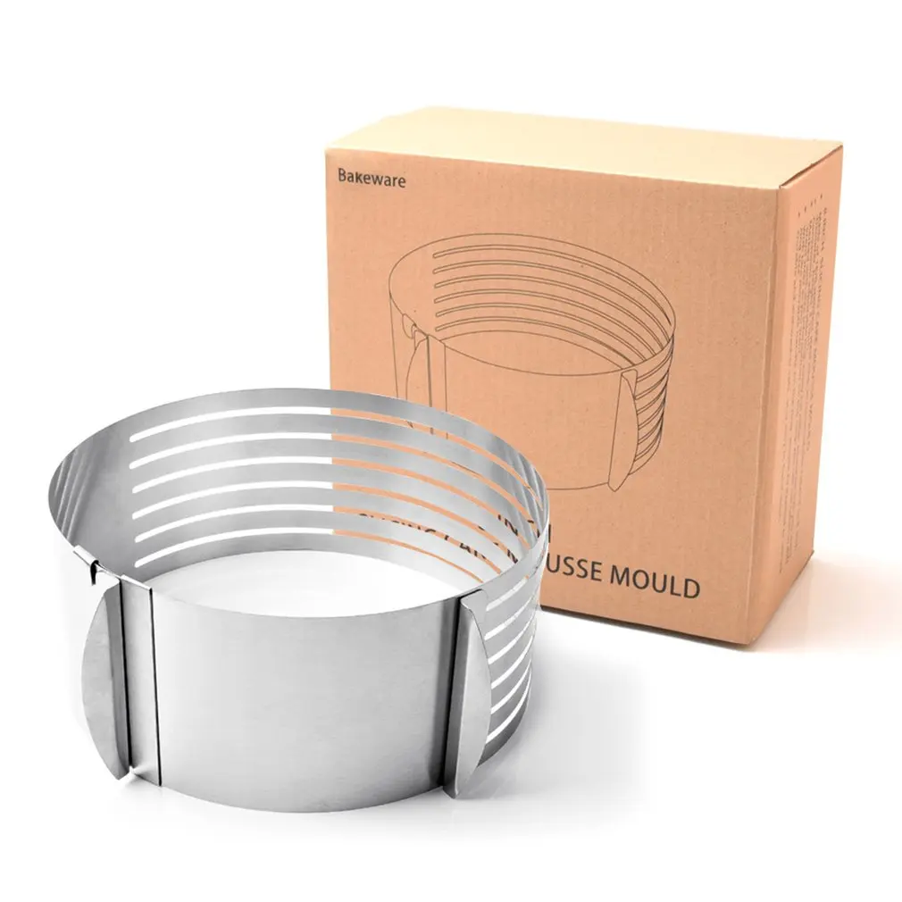 

Diy Adjustable Cake Cutter Slicer Mold Round Shape Bread Cake Slicer Cutting Fixator Layer Kitchen Baking Cooking Accessories