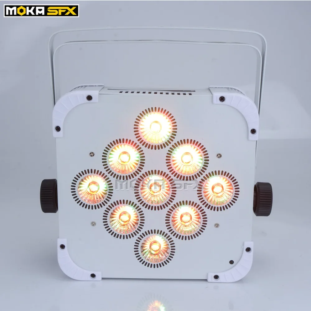 4 шт./партия батарея мощность беспроводной dmx led par Светильник для сцены 9*18 Вт led par Светильник RGBWA UV 6 в 1 полноцветный