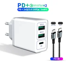 Мульти USB PD зарядное устройство Быстрая зарядка 3,0 быстрое зарядное устройство для телефона для iPhone 11 3,0 PD зарядное устройство для samsung Note 10 Redmi Note 8 Pro