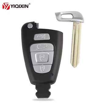 Keyforkess4 pulsanti Smart Card keyless Entry Eemote Control Remote Key Shell Car Key Case per Hyundai Veracruz 2007-2012