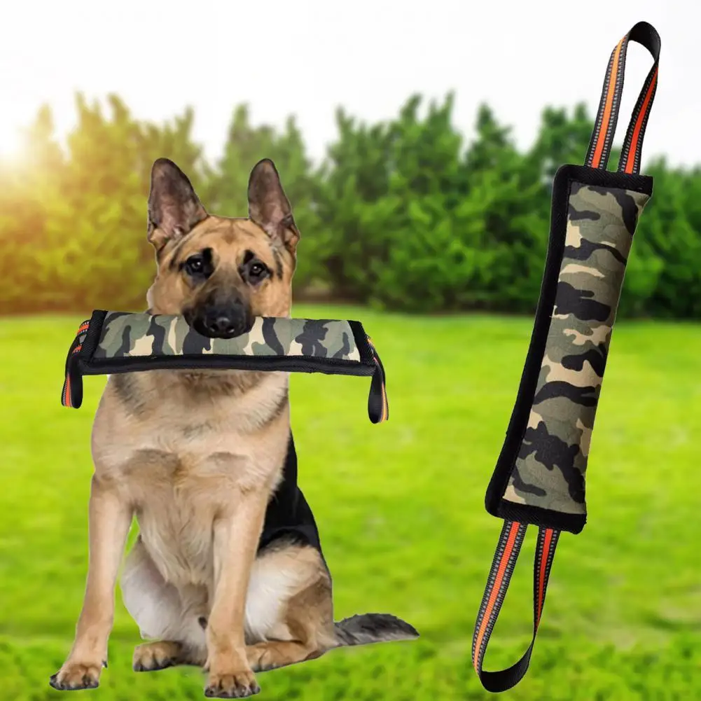 Dog Bite Stick with 2 Handles Teeth Grinding Dog Training Stick Pet Training Jute Sleeve Toy Biting Pillow Tug dog chew sticks dog training supplies dog chew toys