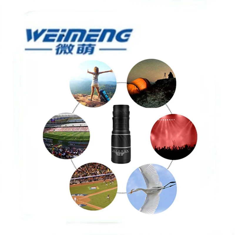 Монокуляр Weimeng 16X52 hd/одиночный телескоп 66 м/8000 м Регулировка фокусировки зрение