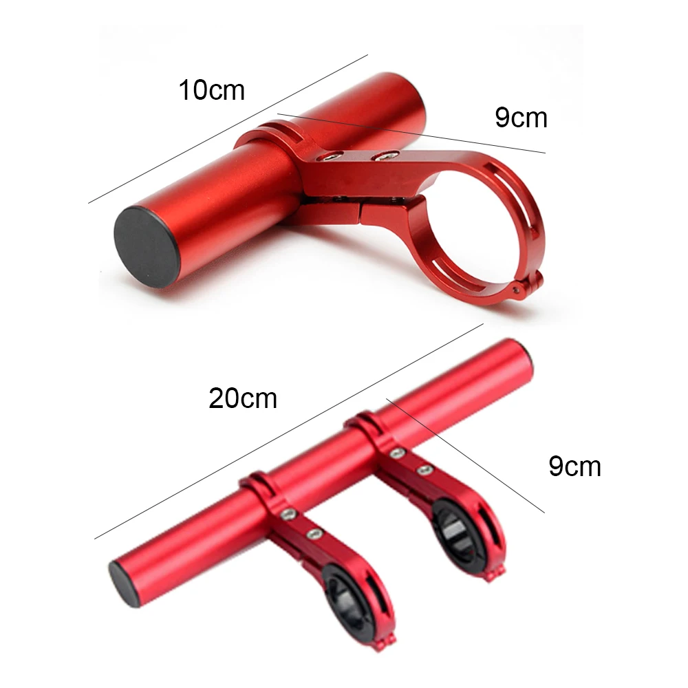 10/20cm Handlebar Extender Mountain Bike MTB Handlebar Expander Bike Cycling Mount Headlight Bracket Holder Accessorie