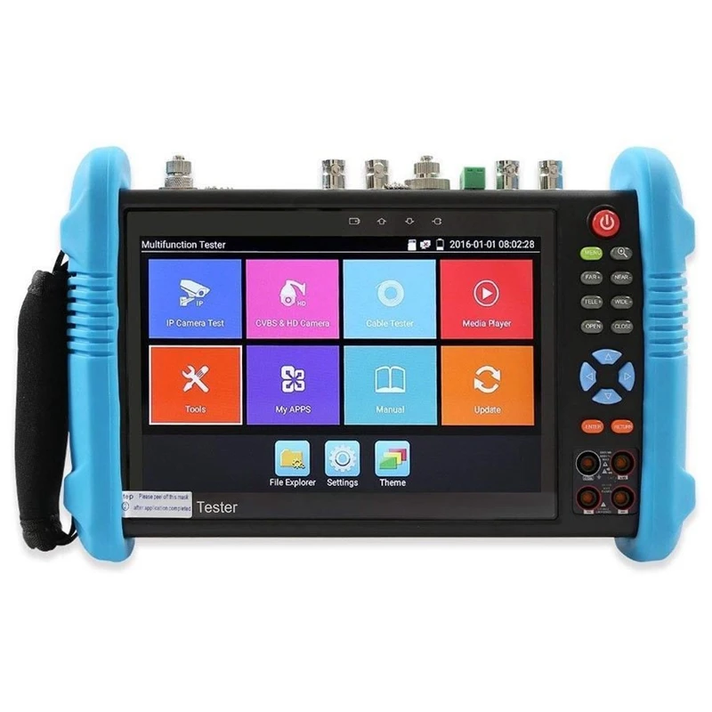 

4K AHD CVI TVI SDI Multimeter TDR 7 Inch H.265 Camera Tester IPC-9800MOVTADHS Plus CCTV Tester US Plug