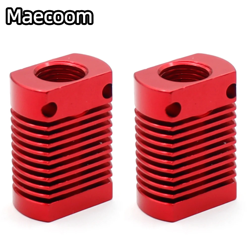 

3D Printer Ender3 CR10 MK10 Aluminum Heat Sink Fit 20mm Cooling Fan With Red Color 27x20x12mm Radiator Fins
