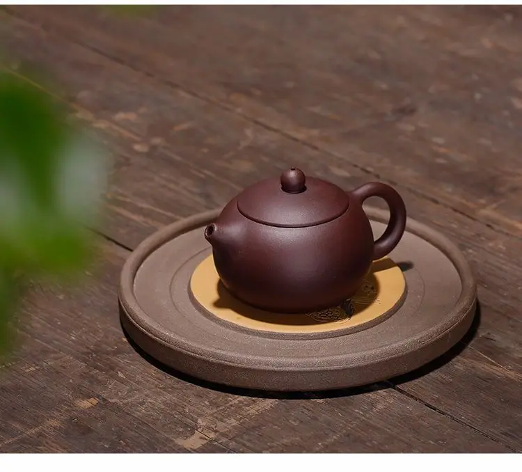 Yixing Clay Teapot Raw Ore Purple Clay Xi Shi Pot Teapot Set Eight Sets of a Pot Six Cup Pitcher Tea Ceremony Customizable Manuf