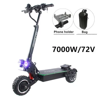 

FLJ Upgraded 72V 7000W Electric Scooter with Dual motor Fast Top Speed E Bike Road tire Scooter electrico
