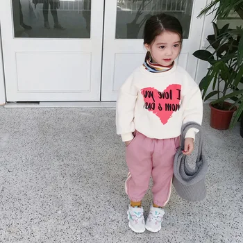 

WLG girls hoodies kids winter velvet thick cartoon printed hoodie baby girl warm casual clothes 2-7 years