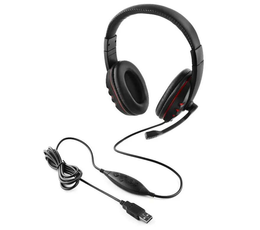 100pcs Handsfree Mic Headset Leather 