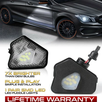 

2Pcs LED Under Side Mirror Puddle Light For Mercedes Benz W204 W212 W176 W246 W117 W218 W219 W209 W221 C117 W242 C216 C207 A207