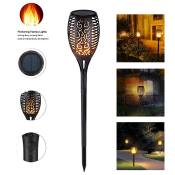 

Garden Solar Powered LED Flame Lamp Waterproof LEDs Lawn Camps Flame Flickering Torch Light Outdoor Solar LED Fire Lights