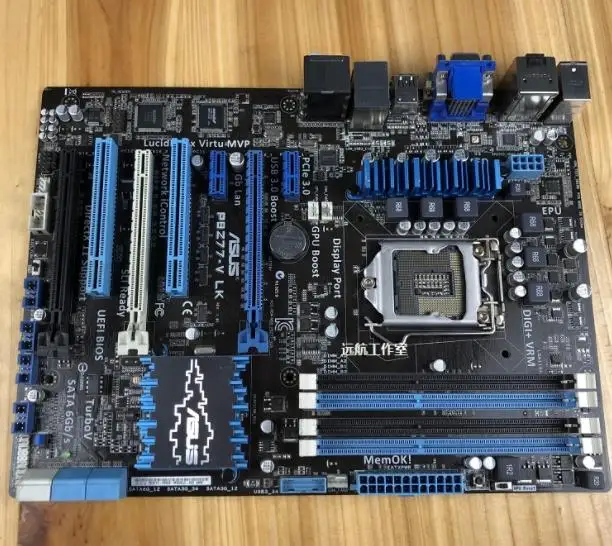 Оригинальная материнская плата ASUS P8Z77 V LK LGA 1155 DDR3 32 Гб Z77 SATA3 USB3.0 VGA DVI HDMI настольная