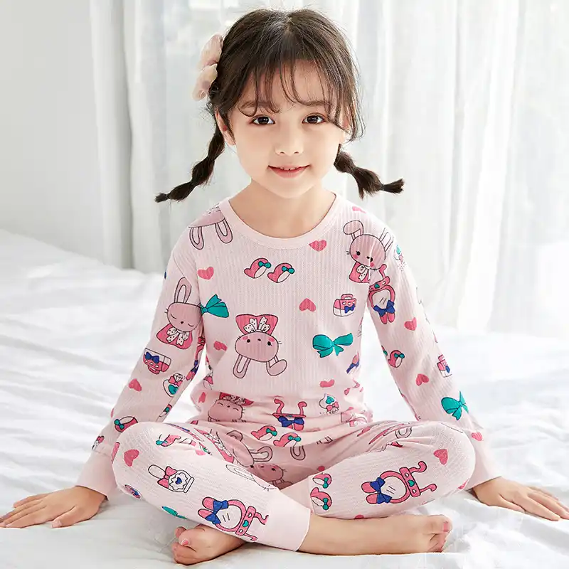 21 Filles Vetements Enfants Ensemble De Sous Vetements Automne Hiver Pyjama En Coton Enfants Manches Longues Bebe Pyjamas Vetements De Nuit Pour Les Garcons 2 13y Aliexpress