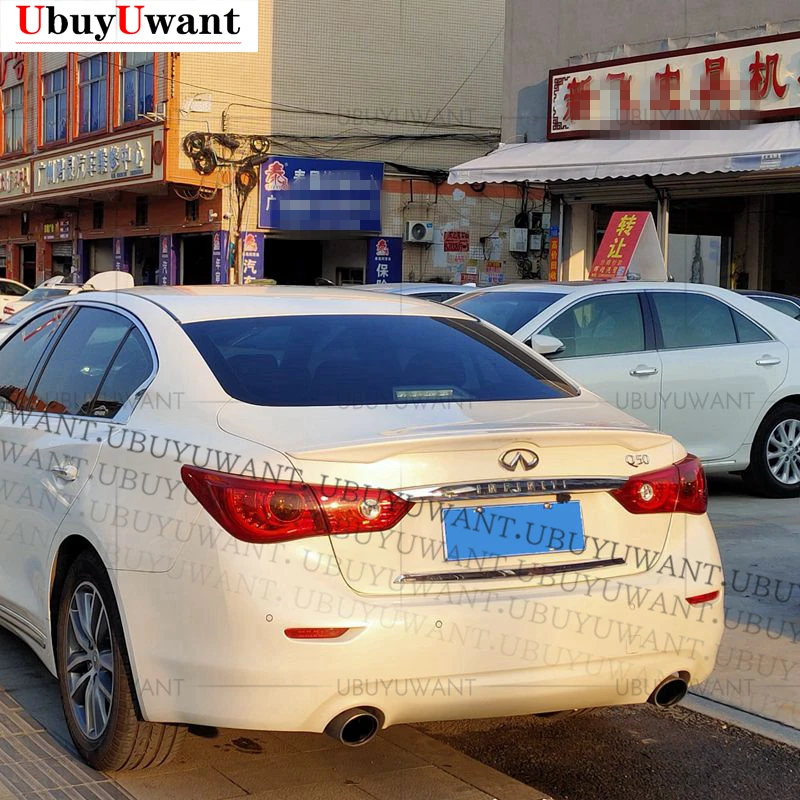 Painted Glossy Black Style Spoiler Roof Wing At Reasonable Price For INFINITI Q50 2014-2020 Infiniti | Автомобили и мотоциклы