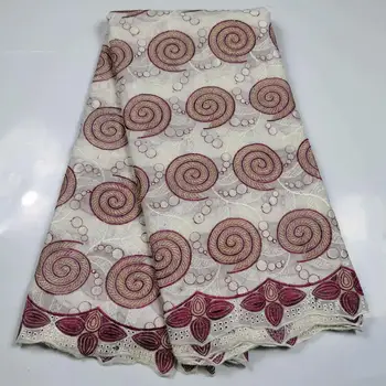 

High Quality Nigerian Swiss Voile Lace In Switzerland Holes For Ventilation African 100% Cotton Lace Fabric For fashion dress