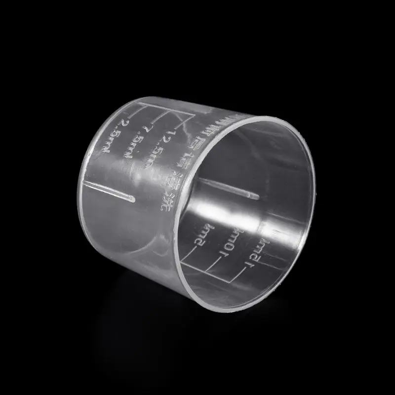 10Pcs 15ml Clear Plastic Measuring Cup Graduated Measure Beaker Measuring Cups For Lab