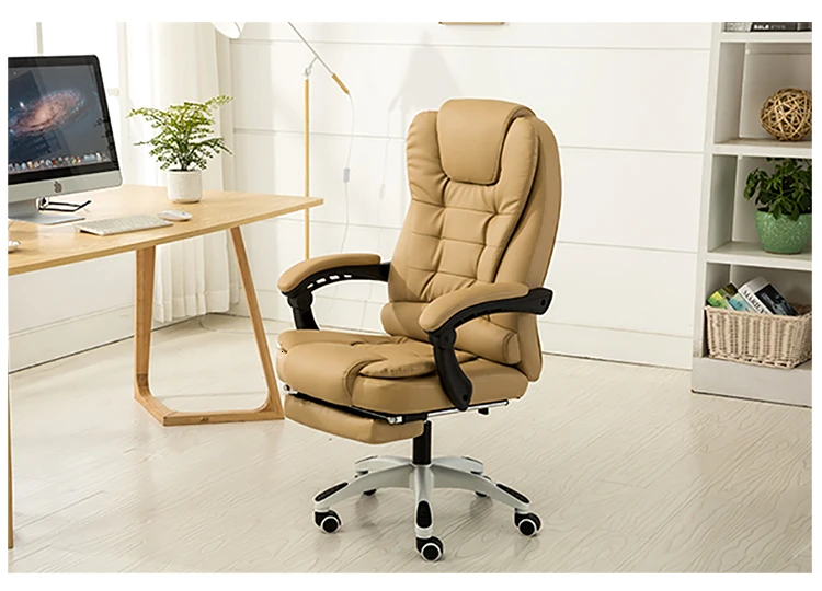 Домашний Офисный Компьютерный стол массажный стул с подставкой для ног подлокотник из искусственной кожи с регулируемым размером