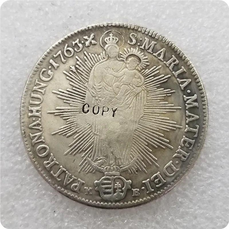 1763 серебро Австрия имитация монеты