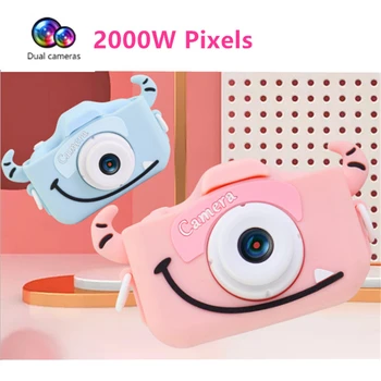 

Kids Digital Camera 2 Inch HD Screen Dual Cameras Projection Video 2000W Pixels Funny Children Gifts Boys Girls Toys