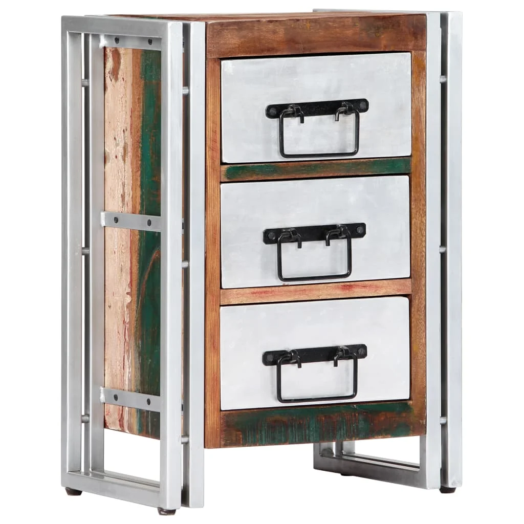 

vidaXL Cajonera de madera maciza reciclada 40x30x60 cm