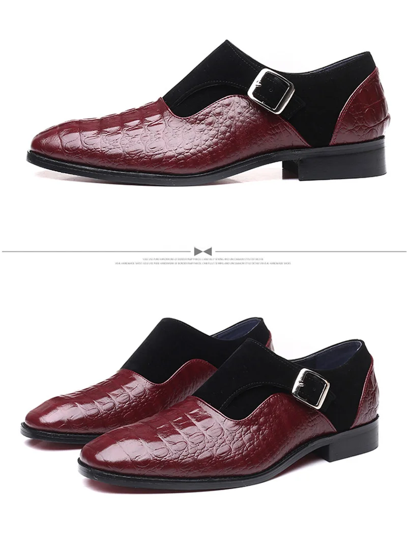 Merkmak/модельные туфли с острым носком; модные деловые туфли с узором «крокодиловая кожа»; офисные туфли; вечерние, свадебные туфли; большие размеры