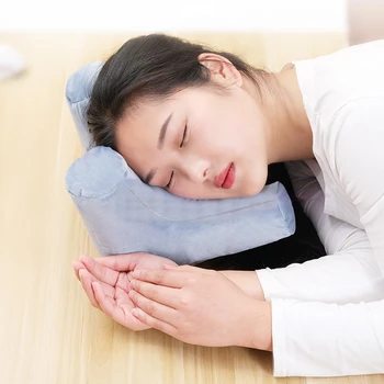 

Arch U-Shaped Curved Memory Foam Sleeping Neck Cervical Pillow With Hollow Design Arm Rest Hand Pillow For Couple Home Office