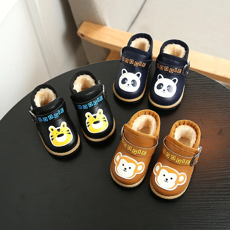 

Winter New Style Children Cotton-padded Shoes Cute Animal Thick Warm Men And Women Small CHILDREN'S Shoe Baby Soft Bottom Toddle