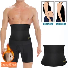 Mens Waist Trainer Slimming Body Shaper Modeling Belt Tummy Control Weight Loss Shapewear Promote Sweat Belly Slim Trimmer Belt