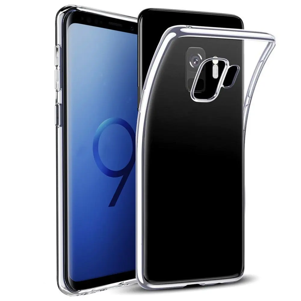 Прозрачный Ультратонкий прозрачный ТПУ для samsung Galaxy A6 A6Plus A6S чехол для телефона задняя крышка прозрачный силиконовый чехол - Цвет: Прозрачный