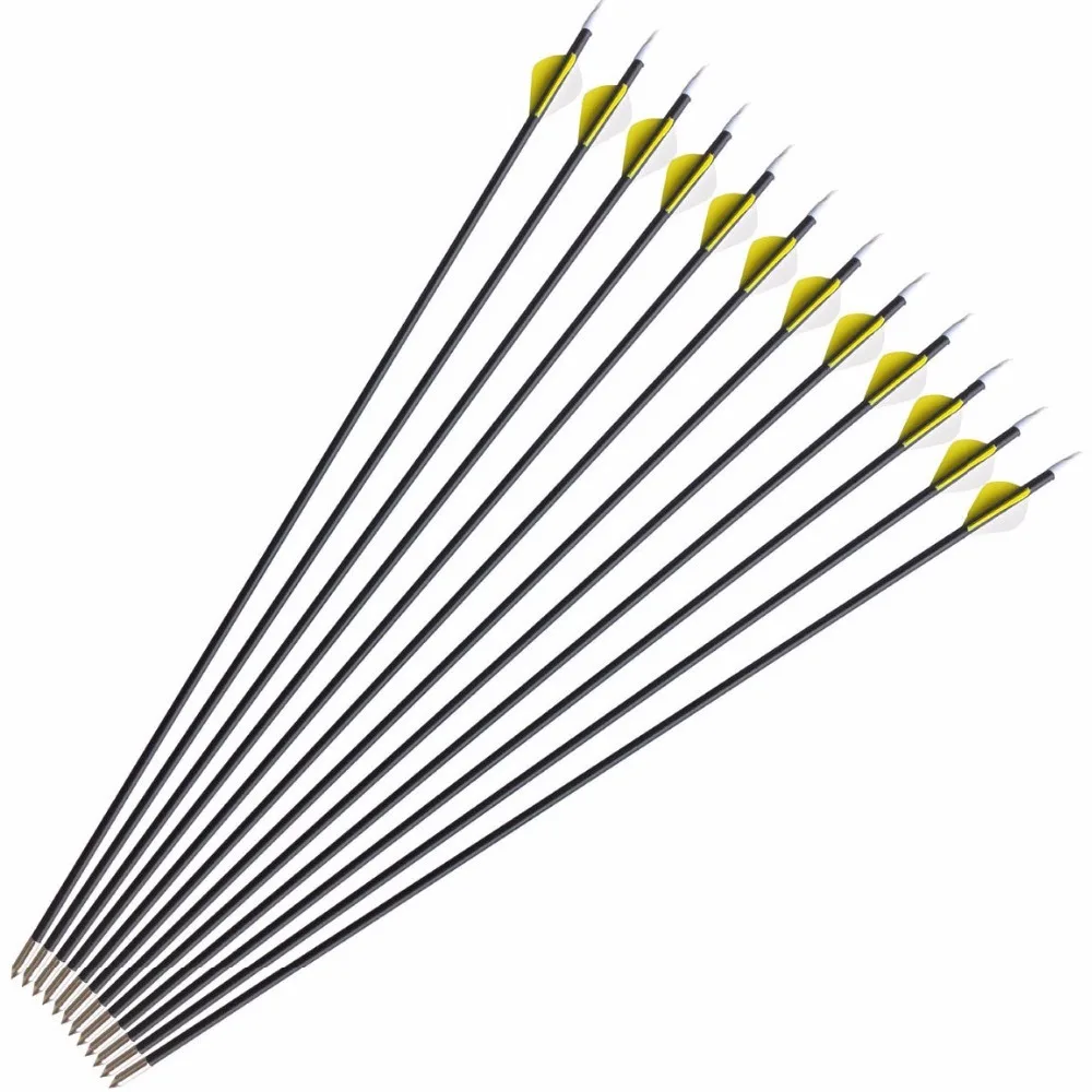 

6-18 pcs 31inch Fiberglass Archery Arrows for Compound Recurve Bow Shooting Hunting Arrows