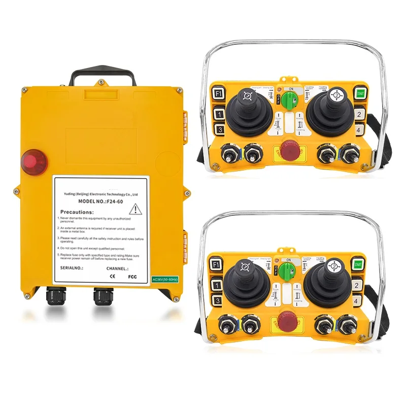 

F24-60 industrial wireless universal radio remote control for overhead crane AC/DC 2transmitter and 1receiver
