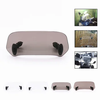 

Motorcycle Transparent Windshield Accessories Adjustable For Honda BMW YAMAHA Universal Moto Parts Spoiler Air Wind Deflector